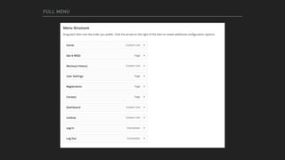 FULL MENU
 