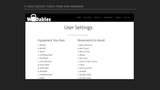 7) HIDE CONTENT PAGES FROM NON-MEMBERS
 