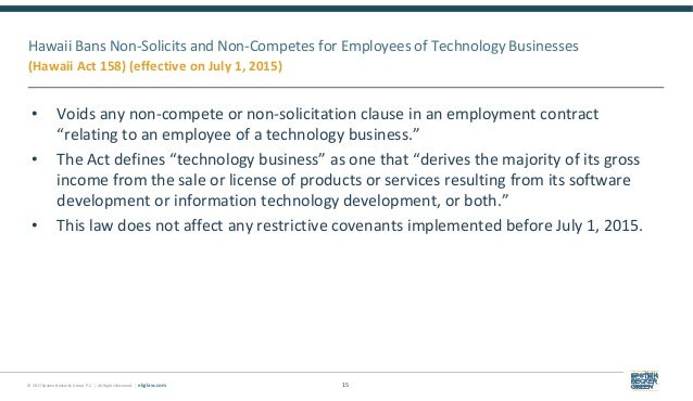 typical non compete clause