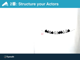 2番: Structure your Actors
Different types…
but no structure!
 
