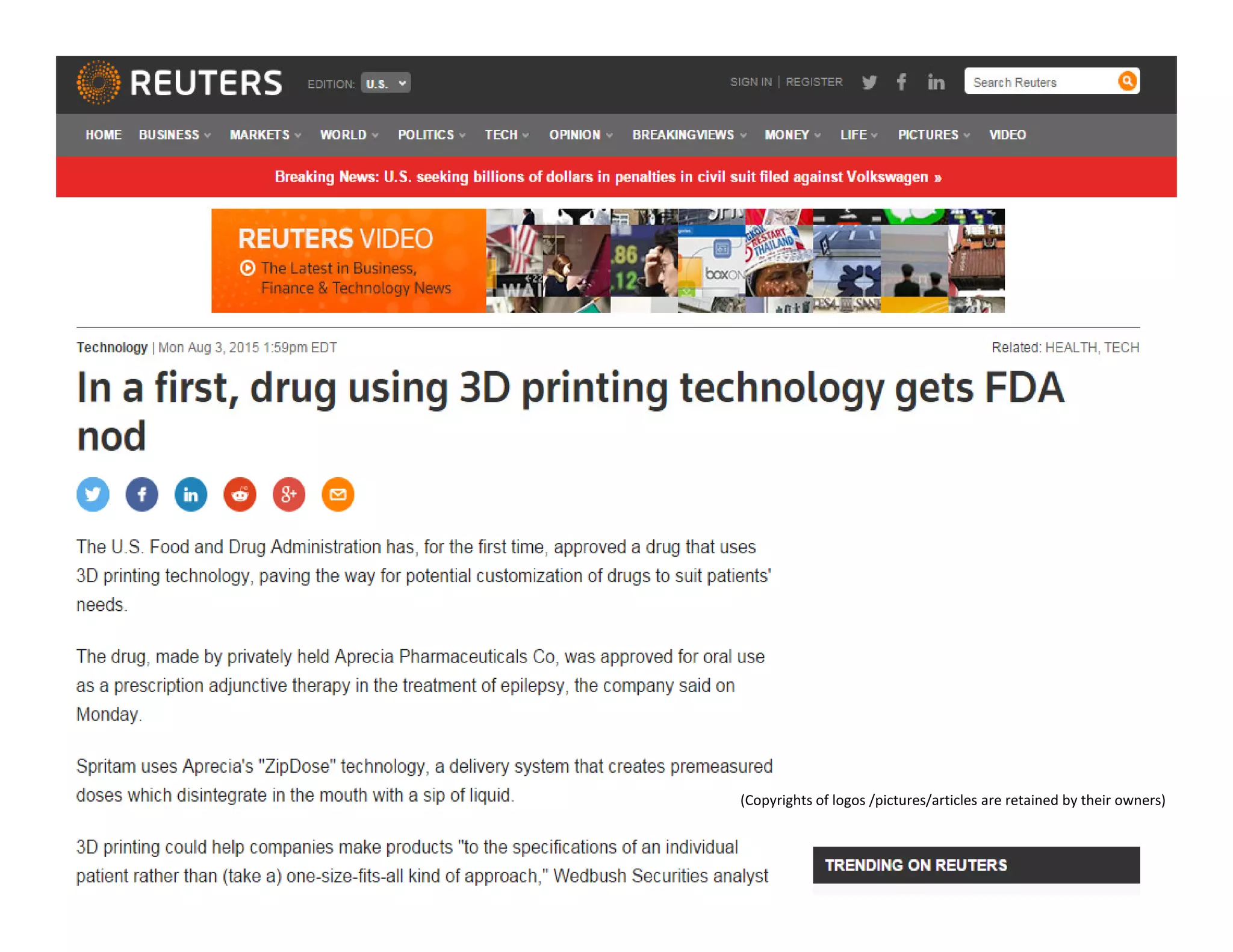 (Copyrights of logos /pictures/articles are retained by their owners)
 