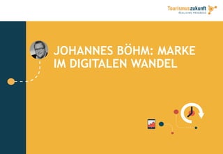 JOHANNES BÖHM: MARKE
IM DIGITALEN WANDEL
 
