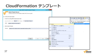 37
CloudFormation テンプレート
 