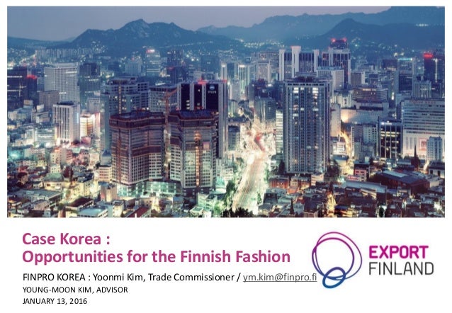  Asian Fashion Lifestyle Market Pre study Korea 