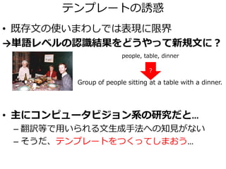 2. 画像キャプションの自動生成の始まり
3. 既存のキャプションを再利用せよ
4. 新たなキャプションを生成するには
 