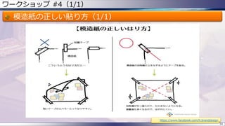 ワークショップ #4（1/1）
模造紙の正しい貼り方（1/1）
59
https://www.facebook.com/h.branddesign
 