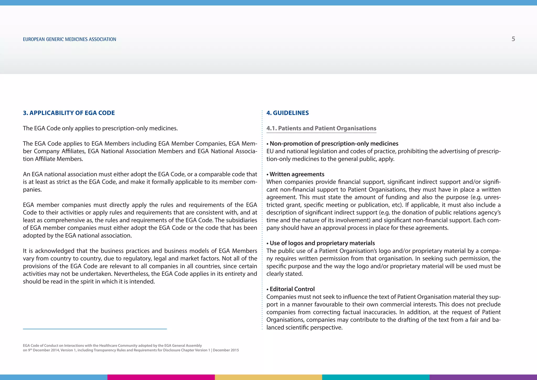 EGA Code of Conduct | PDF