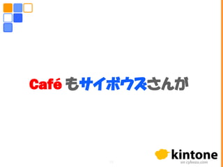 Café もサイボウズさんが
11
 
