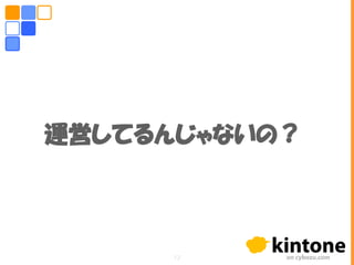 運営してるんじゃないの？
12
 