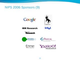 NIPS 2006 Sponsors (9)
22
 