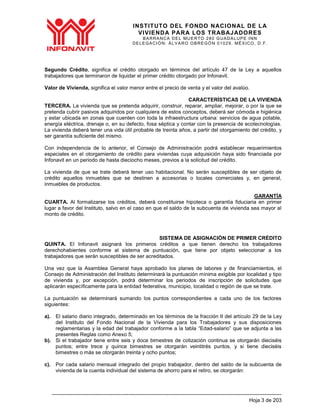 Proyecto de Nuevas Reglas de Otorgamiento de Créditos Infonavit | PDF