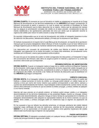 Proyecto de Nuevas Reglas de Otorgamiento de Créditos Infonavit | PDF