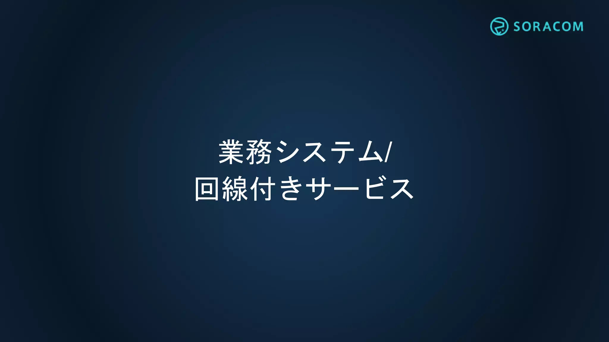 業務システム/
回線付きサービス
 
