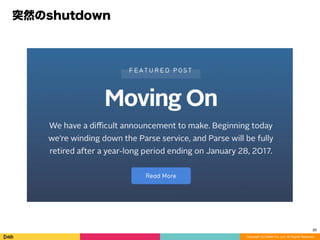 Copyright (C) DeNA Co.,Ltd. All Rights Reserved.
突然のshutdown
26
 