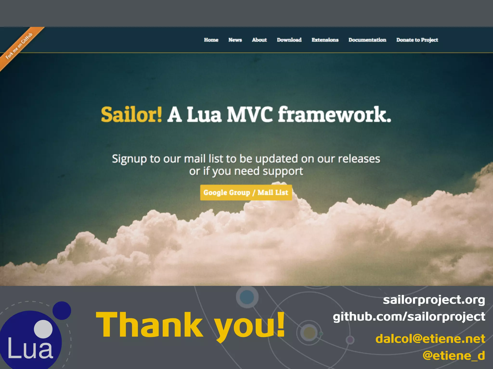 Thank you!
sailorproject.org
github.com/sailorproject
dalcol@etiene.net
@etiene_d
 