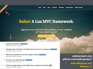 sailorproject.org
github.com/sailorproject
dalcol@etiene.net
@etiene_d
 