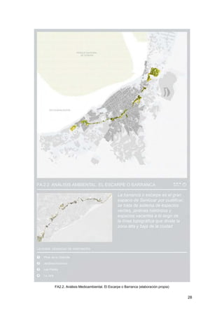 28
FA2.2. Análisis Medioambiental. El Escarpe o Barranca (elaboración propia)
 