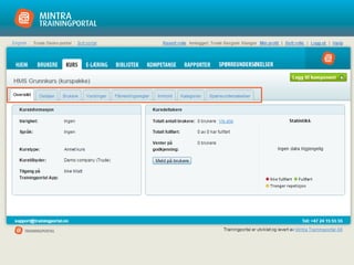 23
Rediger kurspakke
 