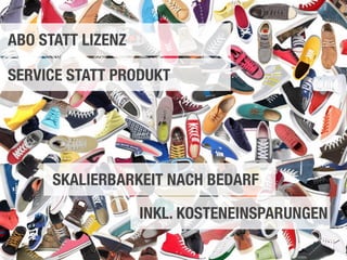 #devcamp16, Bonn 39
ABO STATT LIZENZ
SKALIERBARKEIT NACH BEDARF
INKL. KOSTENEINSPARUNGEN
SERVICE STATT PRODUKT
 