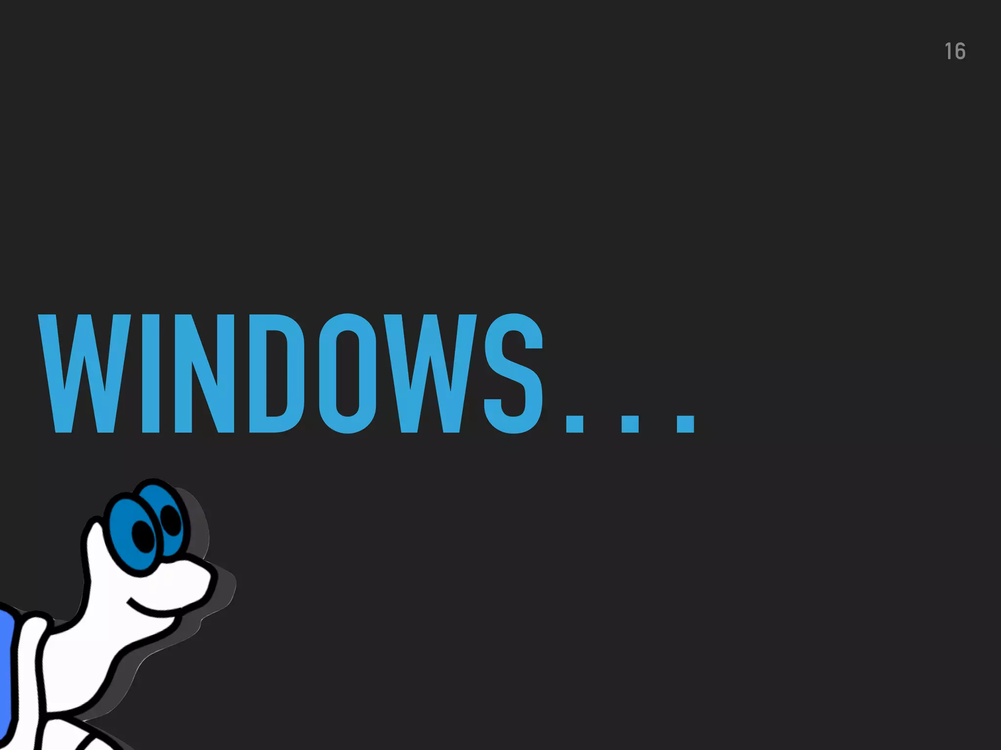 WINDOWS… 16 