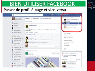 Passer de profil à page et vice-versa
 