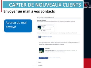 Envoyer un mail à vos contacts
Aperçu du mail
envoyé
 