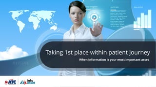 Taking 1st place within patient journey
When information is your most important asset
 