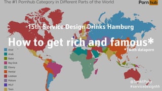 @SanktPony
#servicedesignhh
How to get rich and famous**) with dataporn
15th Service Design Drinks Hamburg
 