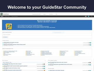 Welcome to your GuideStar Community
 