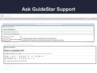 Ask GuideStar Support
 