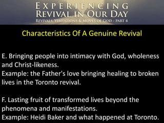 Reviving Example Experiencing Revival In Our Day | PPTX