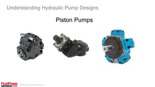 #FluidPowerWebinar
Piston Pumps
Understanding Hydraulic Pump Designs
 