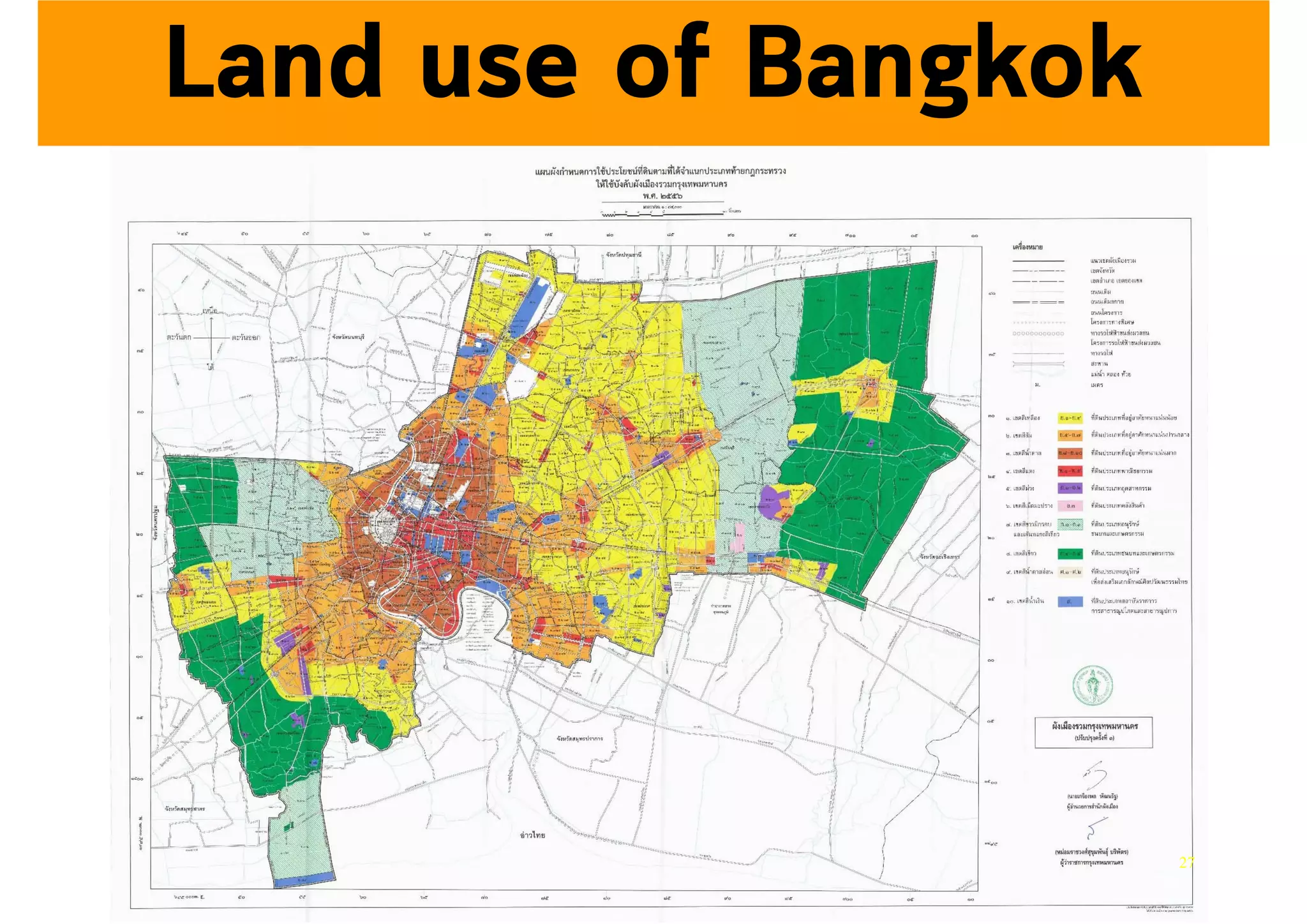 Land use of Bangkok
27
 