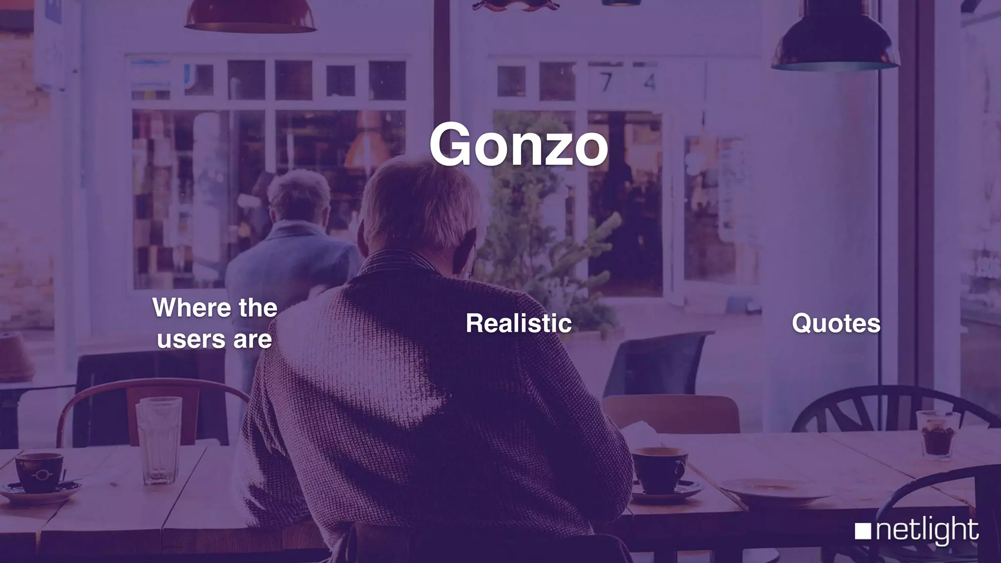 Gonzo
Where the
users are
Realistic Quotes
 
