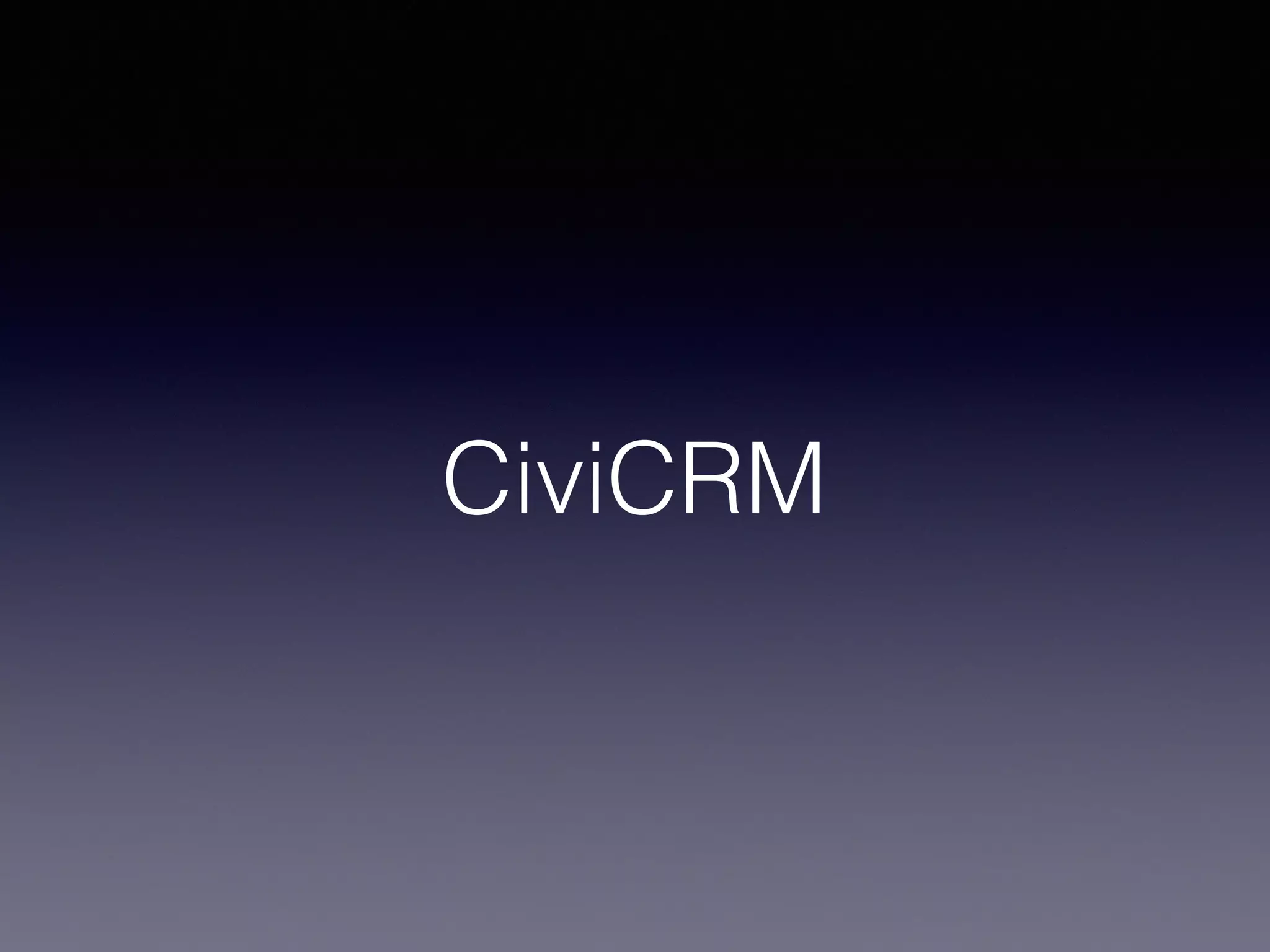 CiviCRM
 