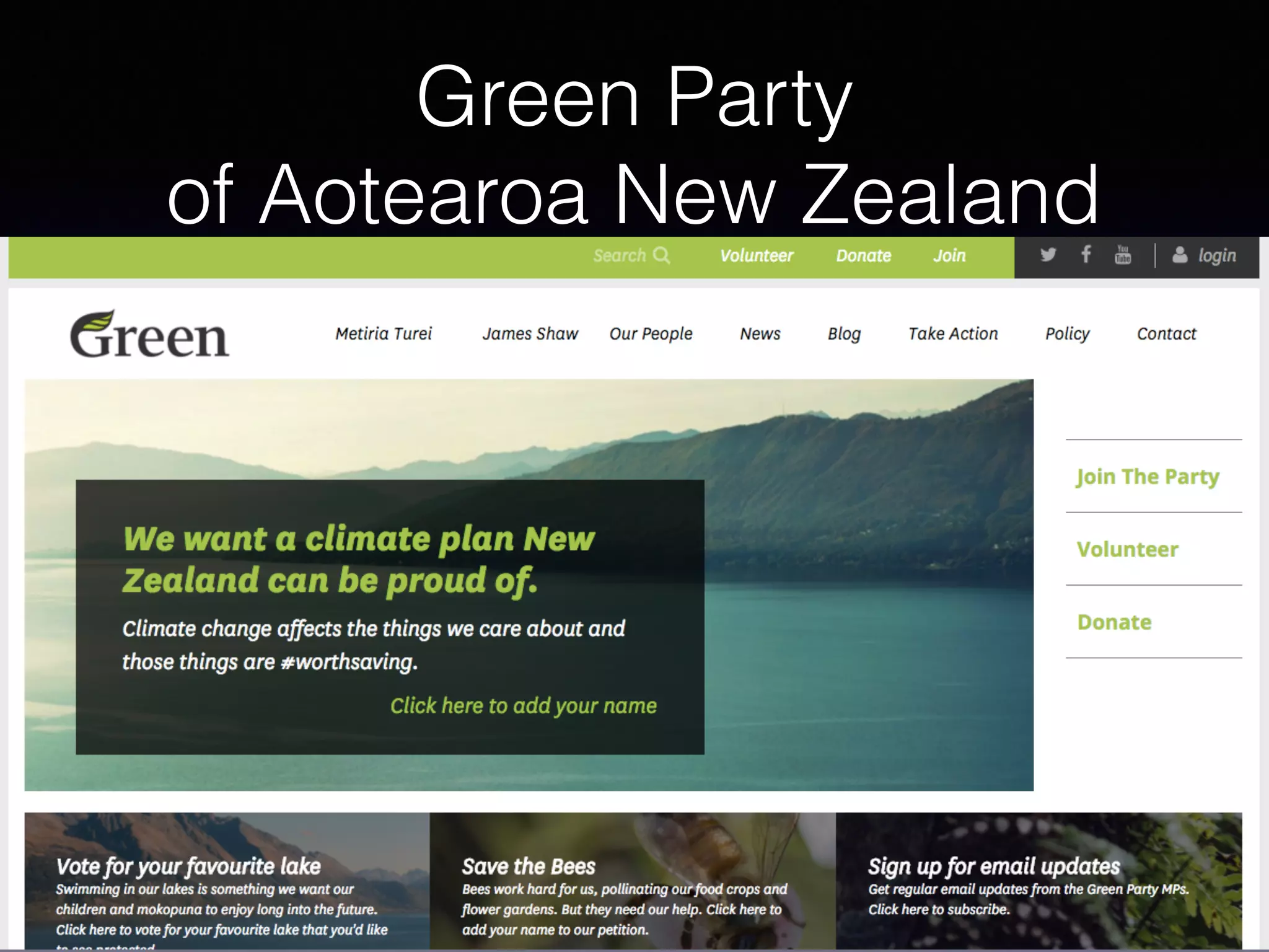 Green Party  
of Aotearoa New Zealand
 