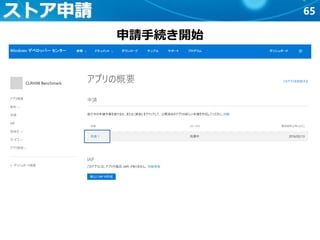 65ストア申請
申請手続き開始
 