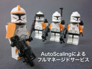AutoScalingによる
フルマネージドサービス
 