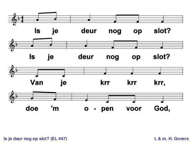 Is Je Deur Nog Op Slot Akkoorden