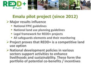 Safeguards in REDD+ implementation in Fiji