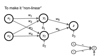 To make it “non-linear”
 
