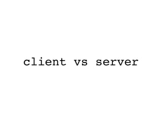 client vs server
