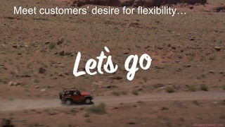 Meet customers’ desire for flexibility…
© Creuna
http://www.driveclutch.com/
 