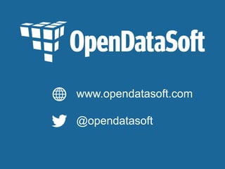 www.opendatasoft.com
@opendatasoft
www.opendatasoft.com
@opendatasoft
 