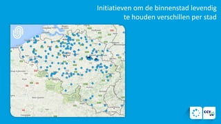 Initiatieven om de binnenstad levendig
te houden verschillen per stad
 