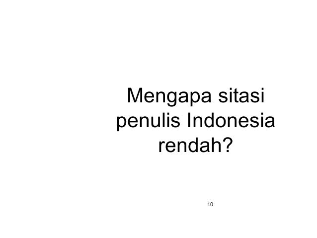 Citation management -> R/D PT. Telkom Indonesia