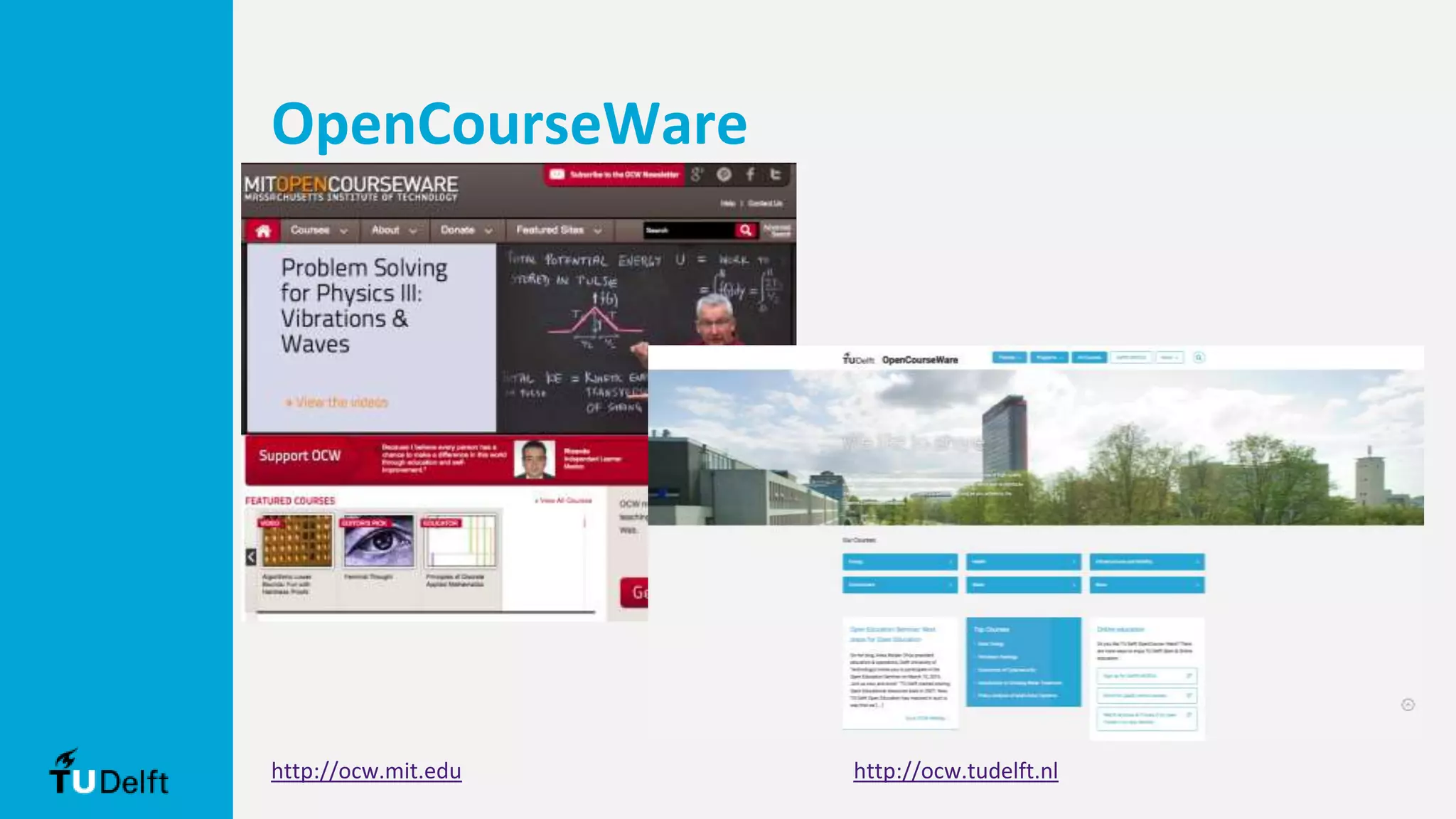 OpenCourseWare
http://ocw.mit.edu http://ocw.tudelft.nl
 