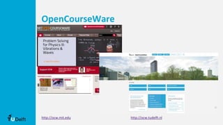 OpenCourseWare
http://ocw.mit.edu http://ocw.tudelft.nl
 