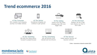 Trend ecommerce 2016
Criteo – ecommerce industrie outlook 2016
 