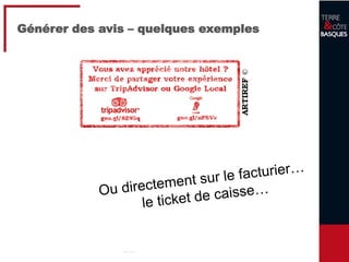 25
Générer des avis – quelques exemples
 